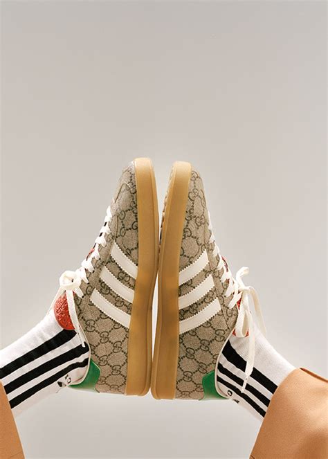 gucci x adidas green sneakers|Gucci Adidas sneaker heels.